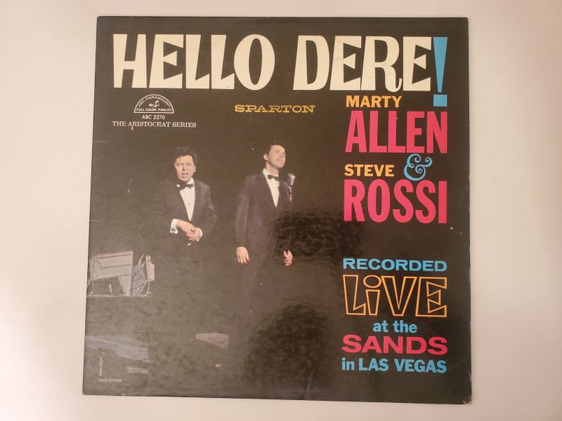 Marty Allen & Steve Rossi Hello Dere! Recorded Live at the Sands in Las Vegas vinyl record